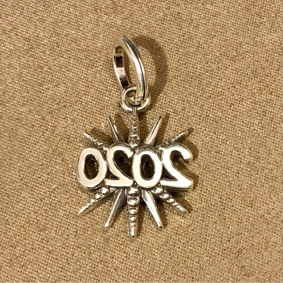 🆕 Brighton 2020 charm Silver starburst Beaded detail Limited edition NWOT - Picture 2 of 5